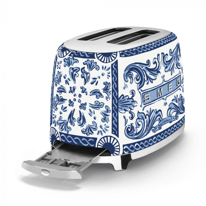 Prajitor de paine dublu Smeg&Dolce&Gabbana serie limitata Blu Mediterraneo [7]