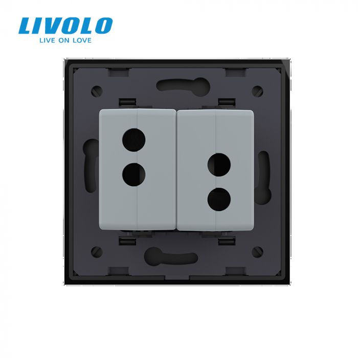 Priză dublă USB cu panou sticla, Livolo [4]