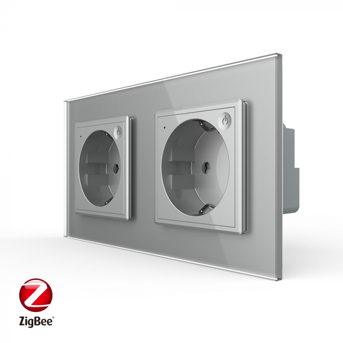 Priza Schuko dubla ZIGBEE smart-control din aplicatia Livolo [1]