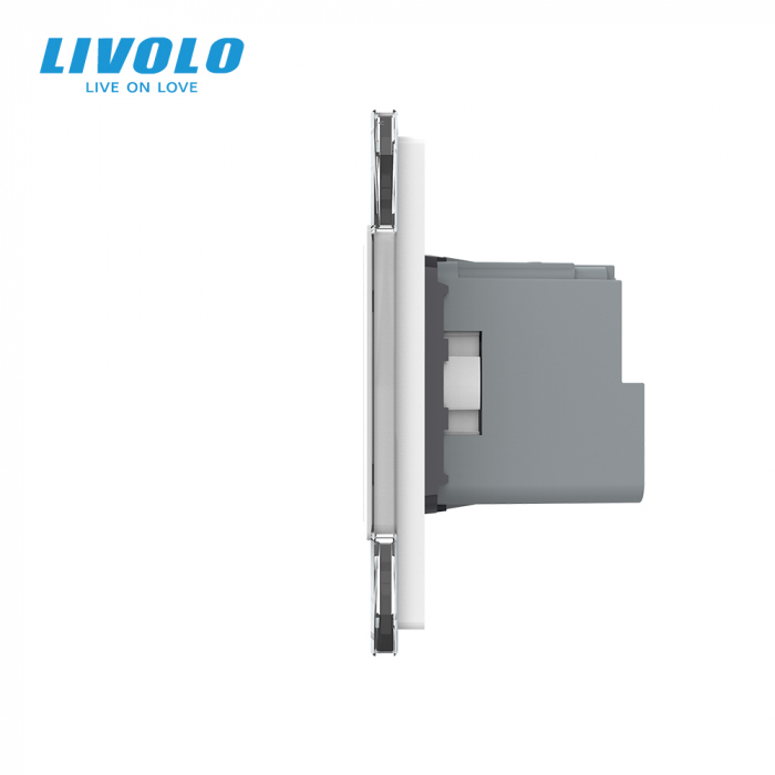 Priza Schuko dubla ZIGBEE smart-control din aplicatia Livolo , standard italian [4]