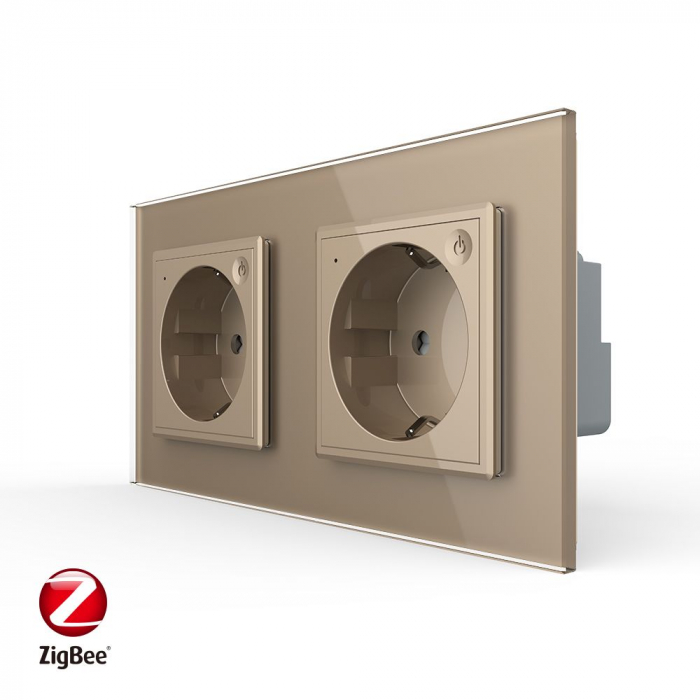 Priza Schuko dubla ZIGBEE smart-control din aplicatia Livolo [1]