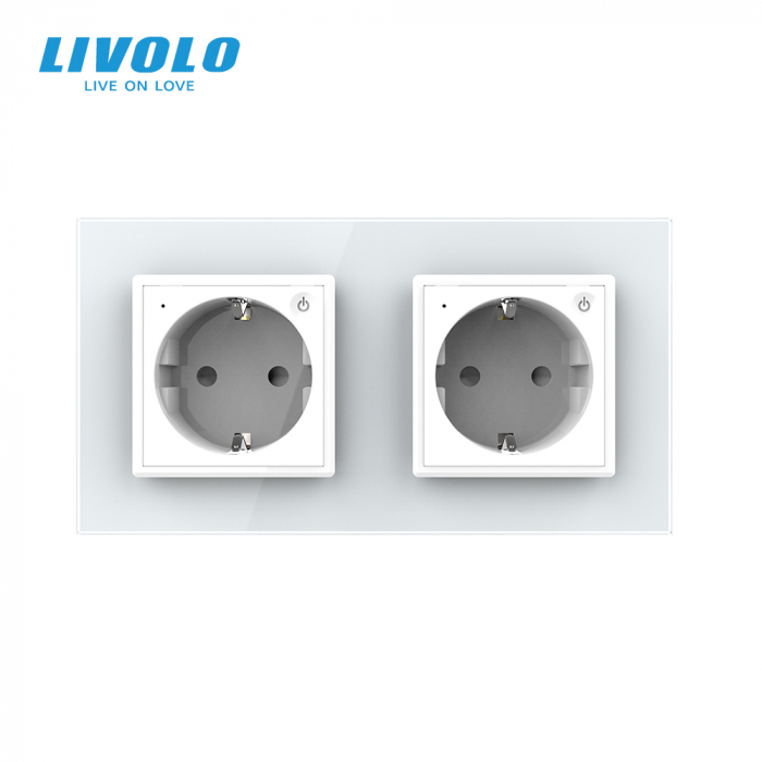 Priza Schuko dubla ZIGBEE smart-control din aplicatia Livolo [2]