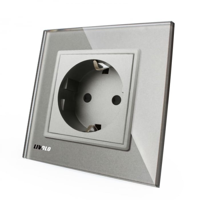 Priza simpla Schuko Livolo VL-C7C1EU [1]