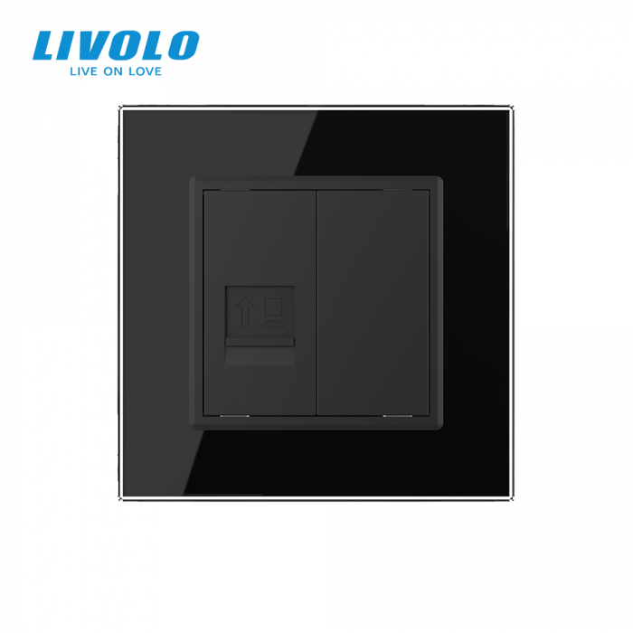 Priza simpla retea calculator RJ45 Livolo [2]