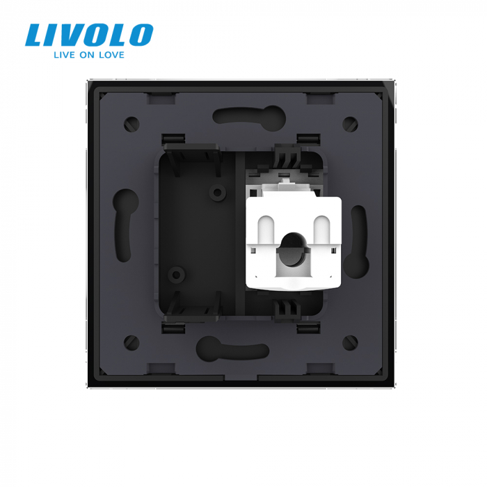 Priza simpla retea calculator RJ45 Livolo [4]