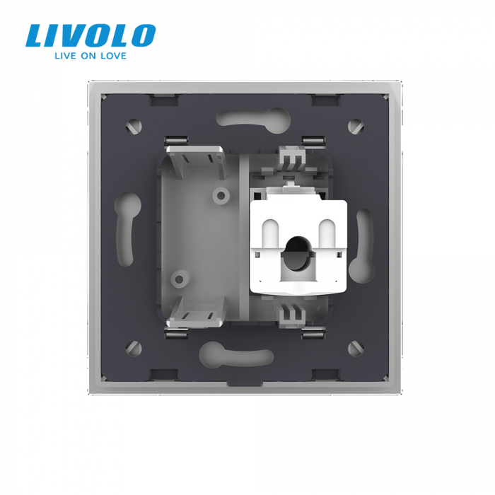 Priza simpla retea calculator RJ45 Livolo [4]