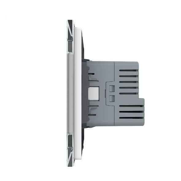 Priza simpla Schuko si slot USB Tip-C Standard German 2M cu panou din sticla [6]