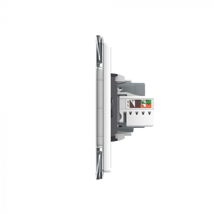 Priza Schuko dubla cu rama sticla 4 M standard italian Livolo [3]
