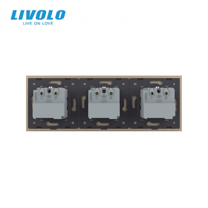 Priza tripla schuko zigbee cu control din aplicatia mobila Livolo [5]