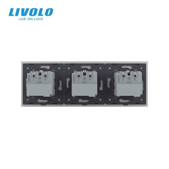 Priza tripla schuko zigbee cu control din aplicatia mobila Livolo [4]