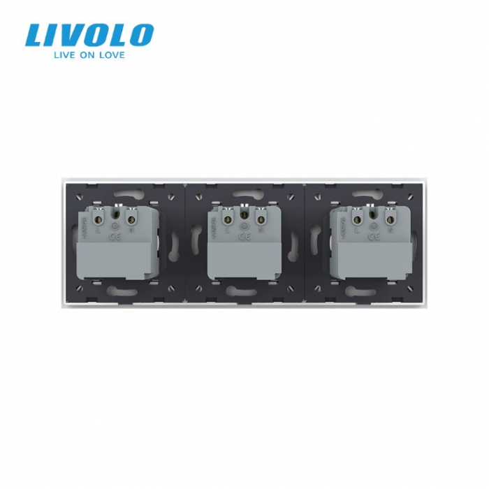 Priza tripla schuko zigbee cu control din aplicatia mobila Livolo [4]