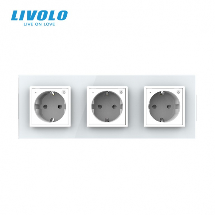 Priza tripla schuko zigbee cu control din aplicatia mobila Livolo [6]