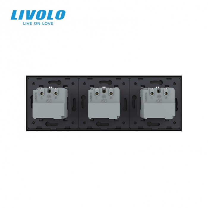 Priza tripla schuko zigbee cu control din aplicatia mobila Livolo [7]