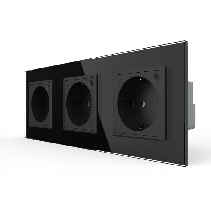 Priza tripla schuko zigbee cu control din aplicatia mobila Livolo [1]