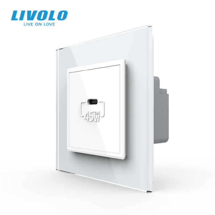 Priza USB tip C cu alimentare 45W Livolo-2 module [1]