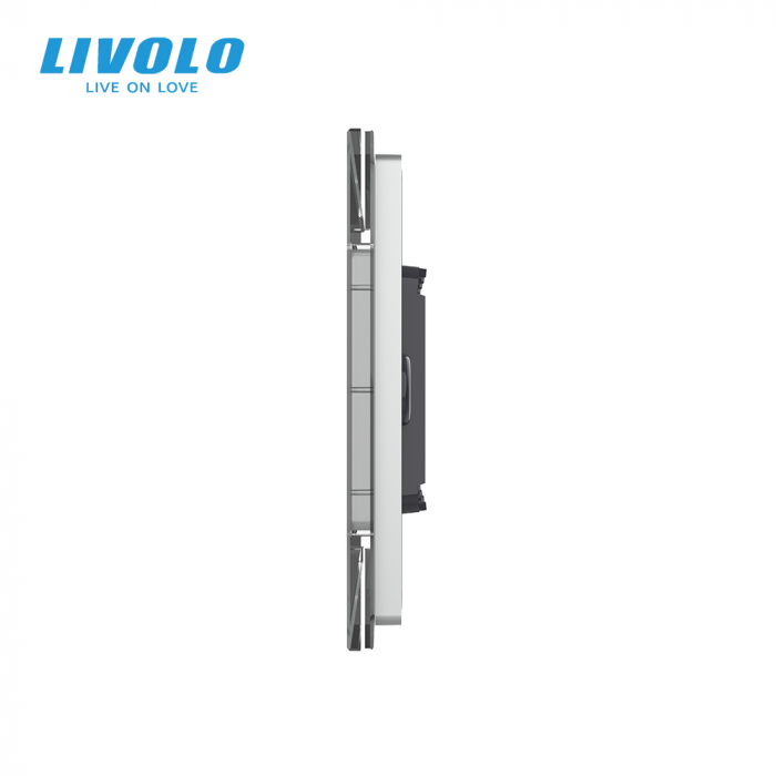 Rama din sticla securizata pentru 3 module Livolo [5]