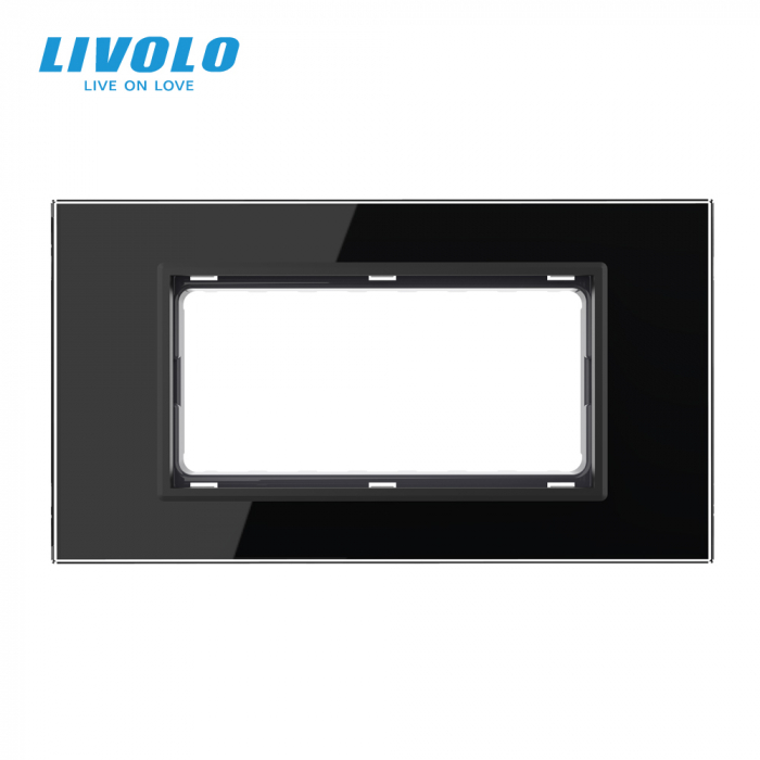 Rama din sticla securizata pentru 3 module Livolo [3]