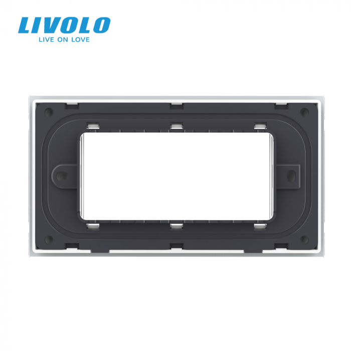 Rama din sticla securizata pentru 3 module Livolo [4]