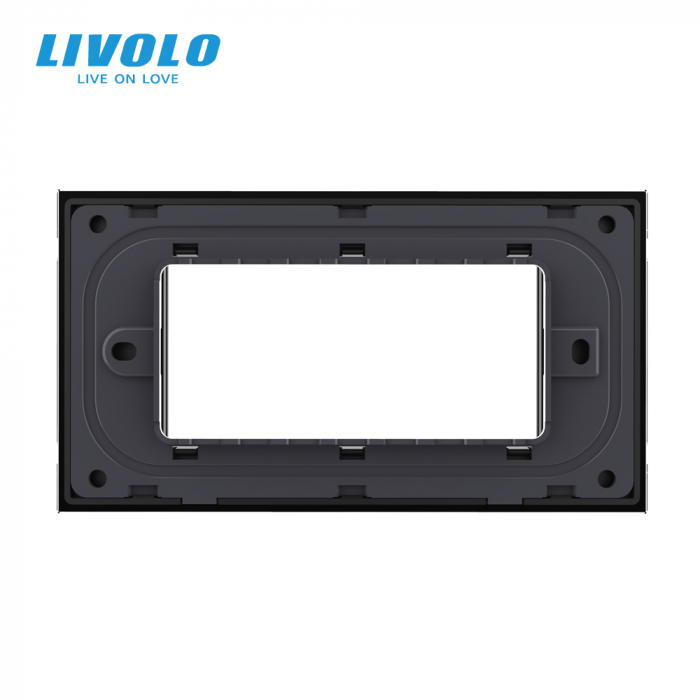 Rama din sticla securizata pentru 3 module Livolo [4]