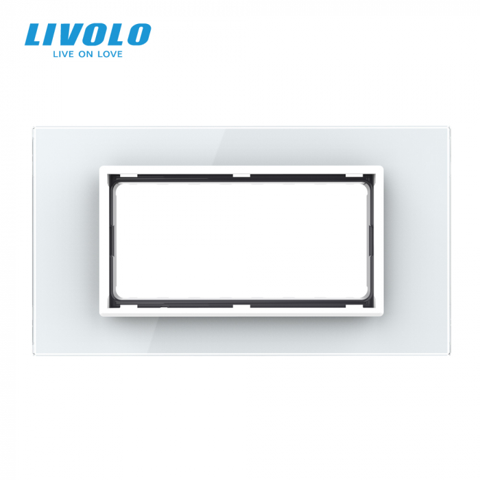 Rama din sticla securizata pentru 3 module Livolo [3]