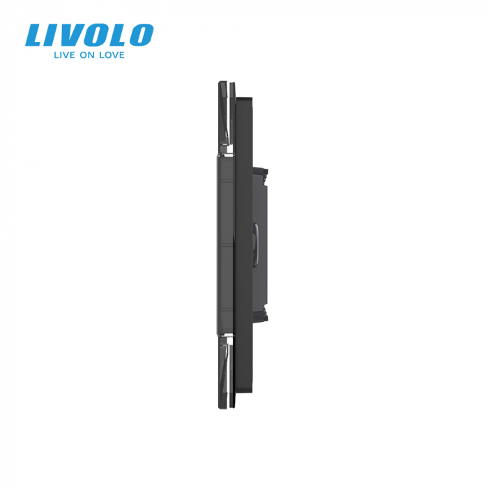 Rama din sticla securizata pentru 3 module Livolo [2]