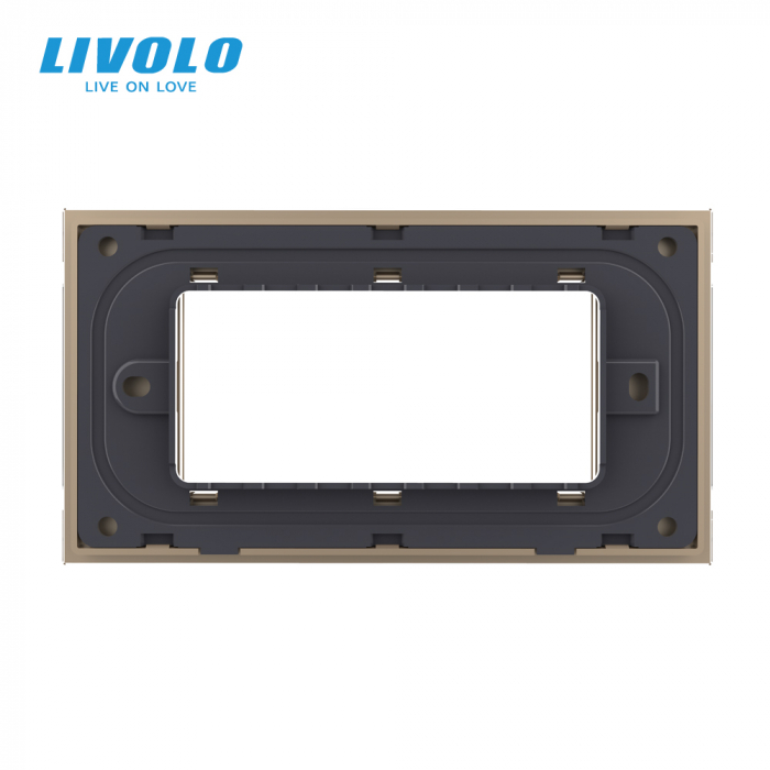 Rama din sticla securizata pentru 3 module Livolo [4]