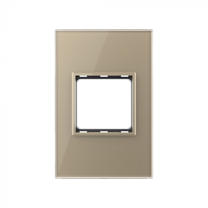Rama din sticla standard Italian 2 module serie noua Livolo [2]