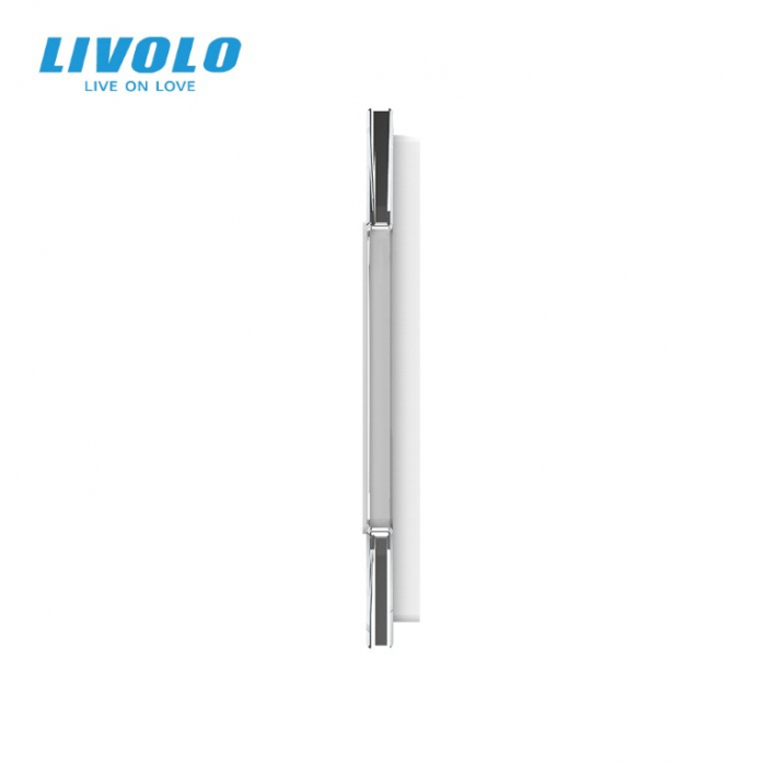 Rama din sticla pentru intrerupator cu touch simplu + priza simpla Livolo [4]