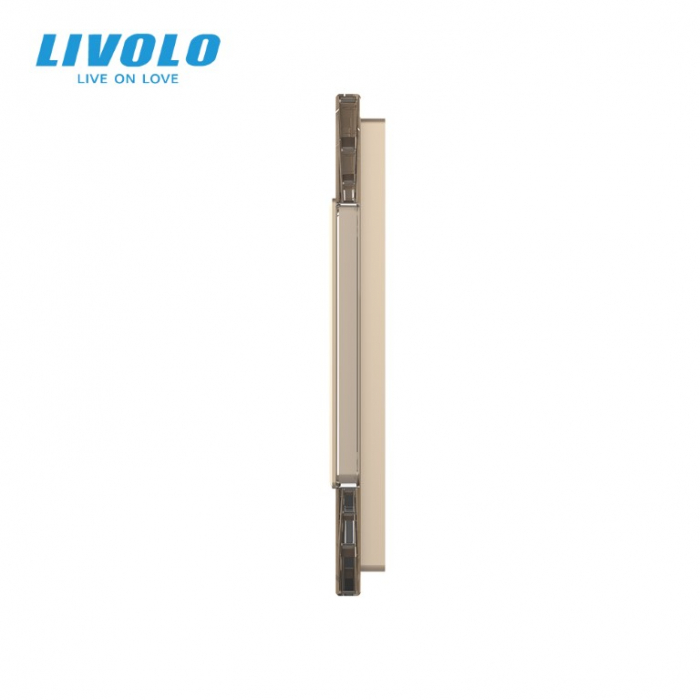 Rama Priza Cvintupla din sticla Crystal Livolo [3]