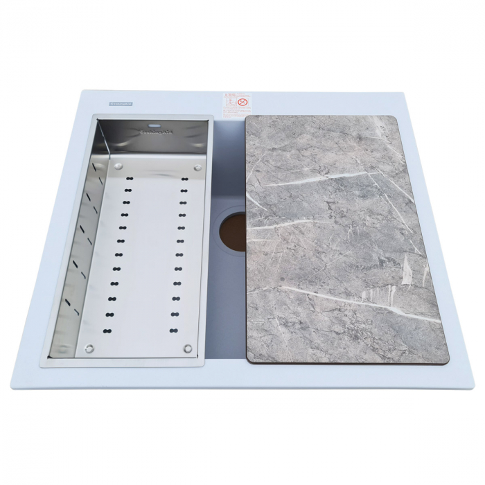 Scurgator INOX Tip Tavita Perforata pentru chiuveta 420*200*85mm sau 400*200*85mm [3]