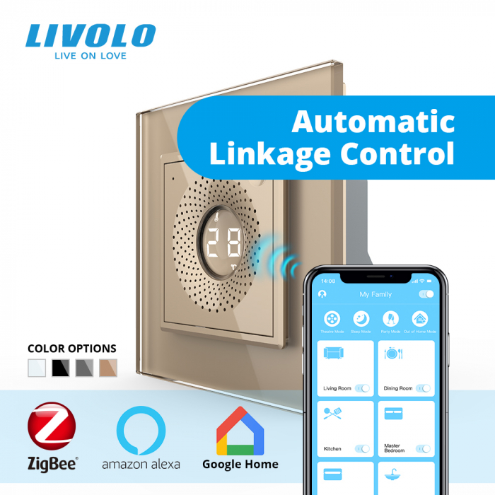 Senzor de temperatura si umiditate, control din aplicatie, ZigBee Livolo [6]