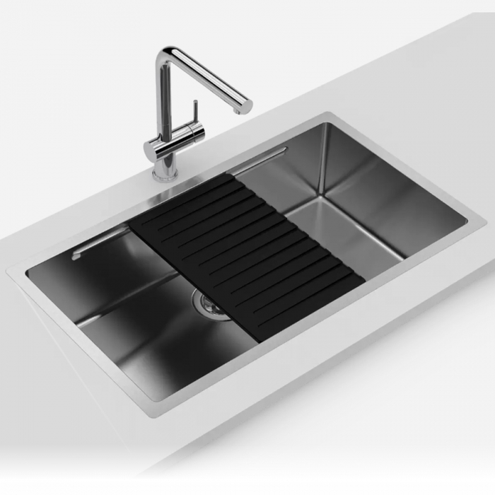 Chiuveta bucatarie inox CookingAid LUX STEP 74 + baterie CookingAid Line MN 805 [20]