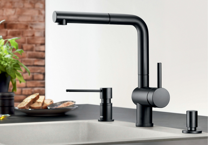 Set Chiuveta granit Blanco subline 500U black edition+sistem de filtrare+ baterie Linus S+dozator Lato [3]