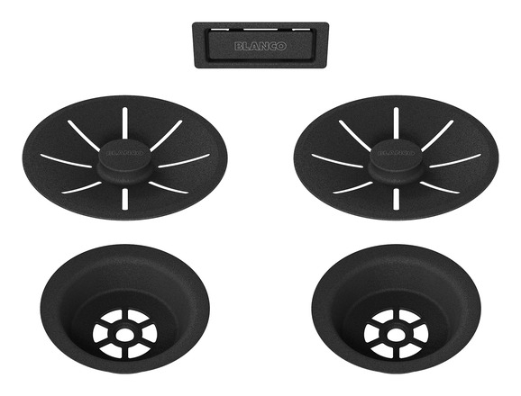 Set elemente de scurgere pentru chiuvete duble seria Black Edition [4]