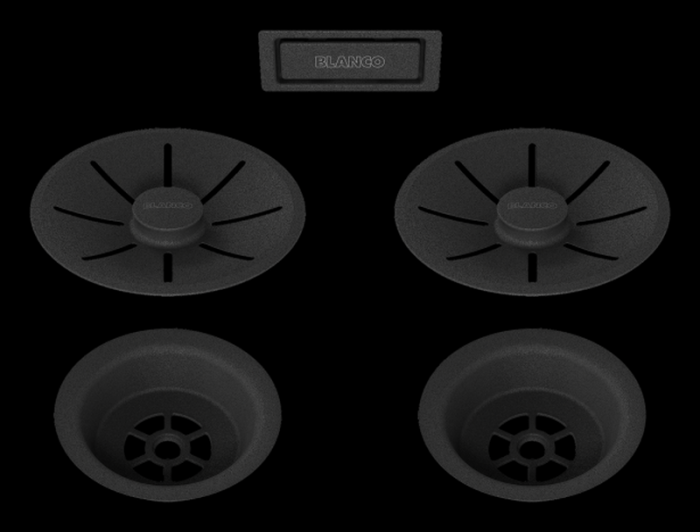 Set elemente de scurgere pentru chiuvete duble seria Black Edition [3]