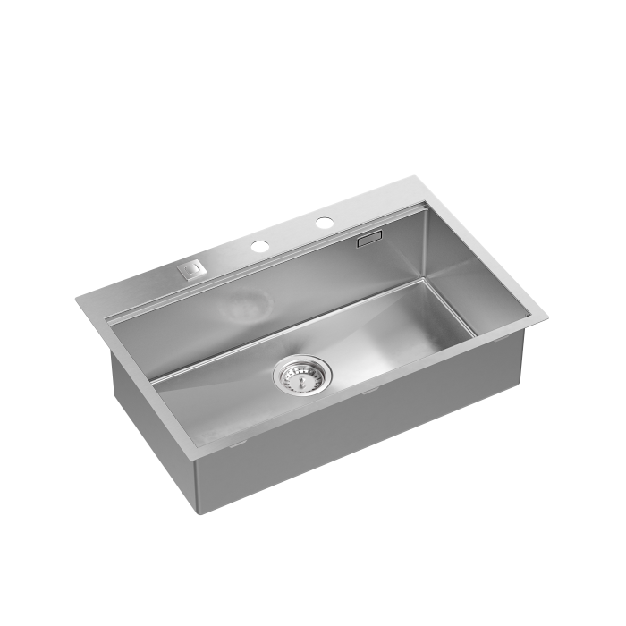 Set inox Workstations Burt 110 Quadron cu dozator+scurgator inox+gratar rulabil+tocator lemn+capac scurgere [6]