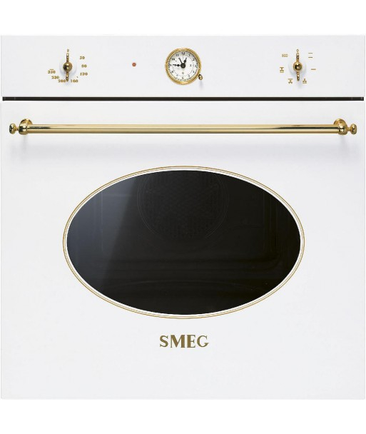 Set incorporabile SMEG Coloniale,Plita gaz,60 cm+Cuptor electric 5+1 functii , alb cu auriu [2]