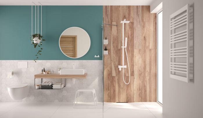 Set vas wc suspendat cu rezervor incastrat, capac soft close si clapeta,Deante Peonia [3]