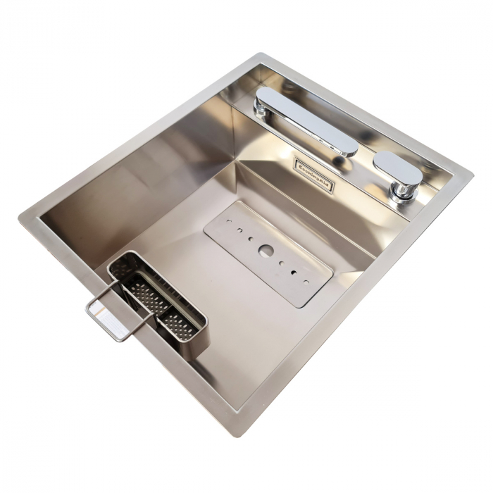 Suport inox pentru burete si accesorii curatare chiuveta CookingAid [3]