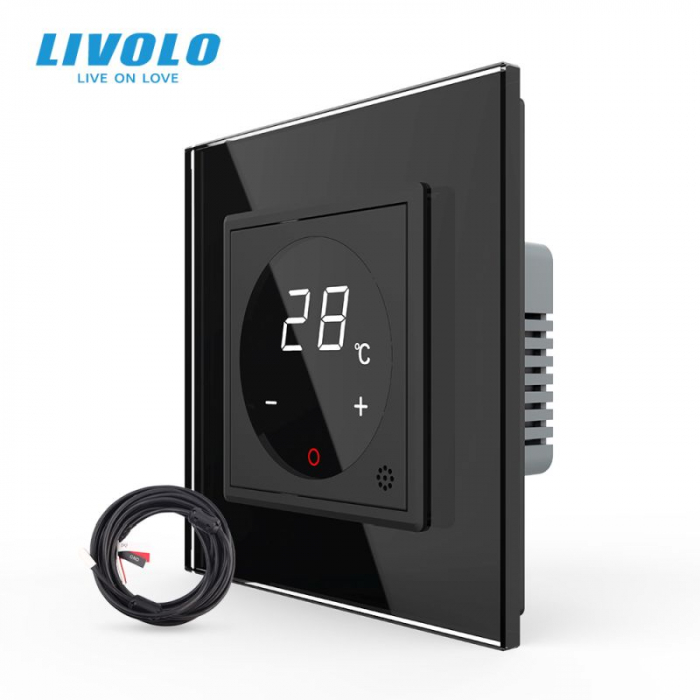 Termostat tactil cu fir pentru incalzire in pardoseala, afisaj electronic-Livolo [1]