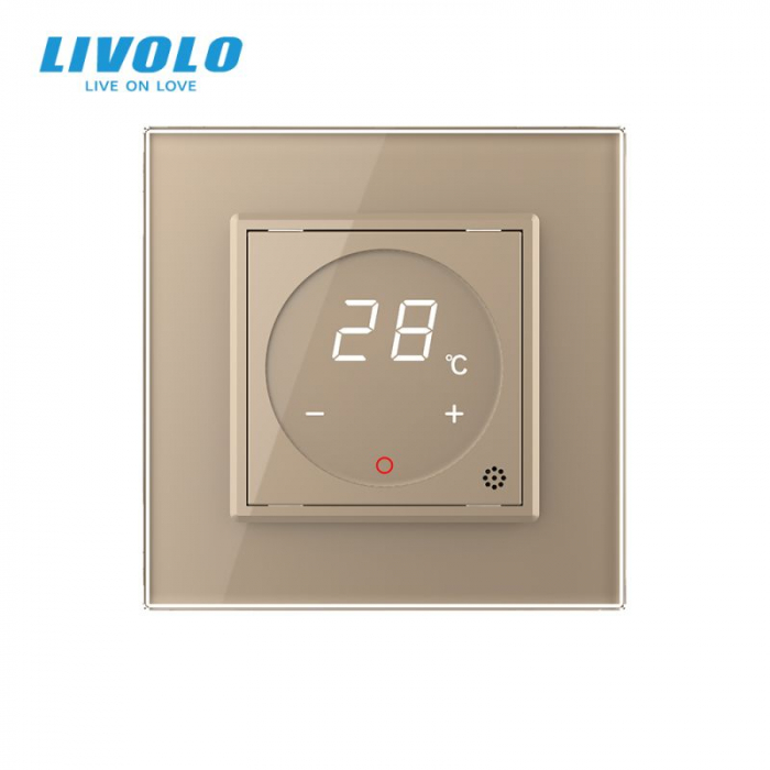 Termostat tactil cu fir pentru incalzire in pardoseala, afisaj electronic-Livolo [4]