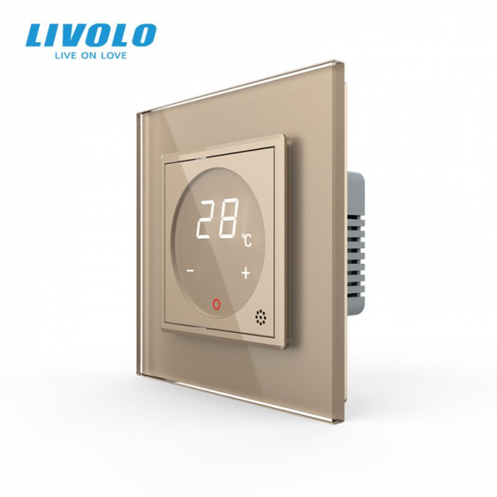 Termostat tactil cu fir pentru incalzire in pardoseala, afisaj electronic-Livolo [2]