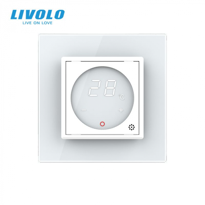 Termostat tactil cu fir pentru incalzire in pardoseala, afisaj electronic-Livolo [4]