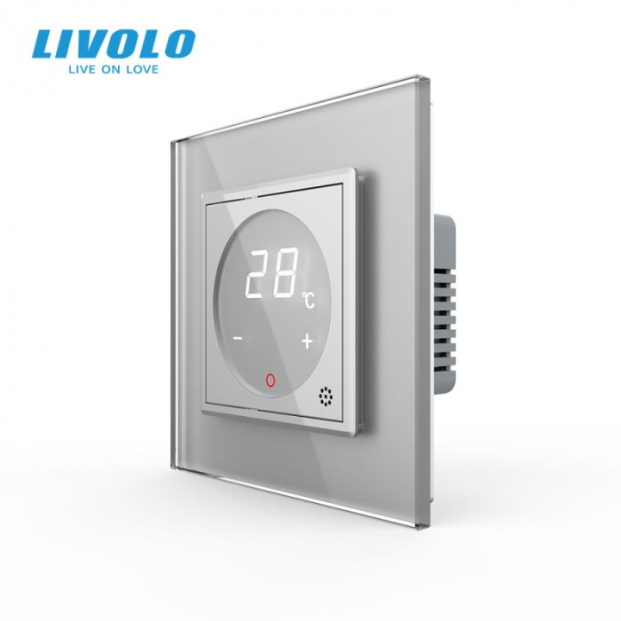 Termostat tactil cu fir pentru incalzire in pardoseala, afisaj electronic-Livolo [2]