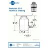 Tocator de resturi menajere cu actionare pneumatica Evolution 250 InSinkErator 0.75 CP [8]