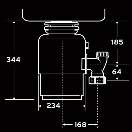 Tocator de resturi menajere cu actionare pneumatica Evolution 250 InSinkErator 0.75 CP [4]