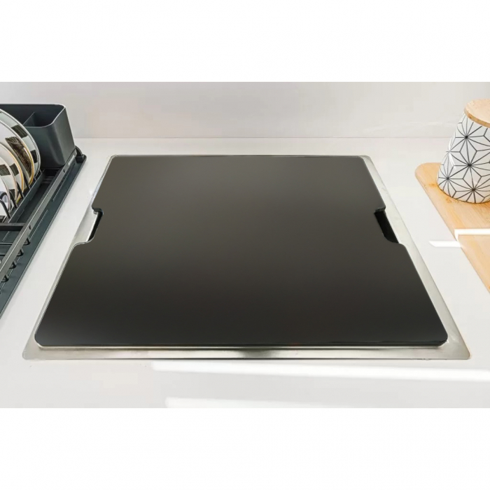 Tocator sticla Temperizata Neagra Invisible Glass Cover pentru chiuveta CookingAid Invisible 40R si pentru alte chiuvete [2]