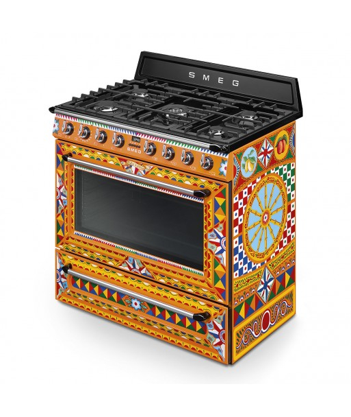 Unitate de gatit/aragaz Smeg & Dolce&Gabbana, 90 cm, 5 arazatoare [5]