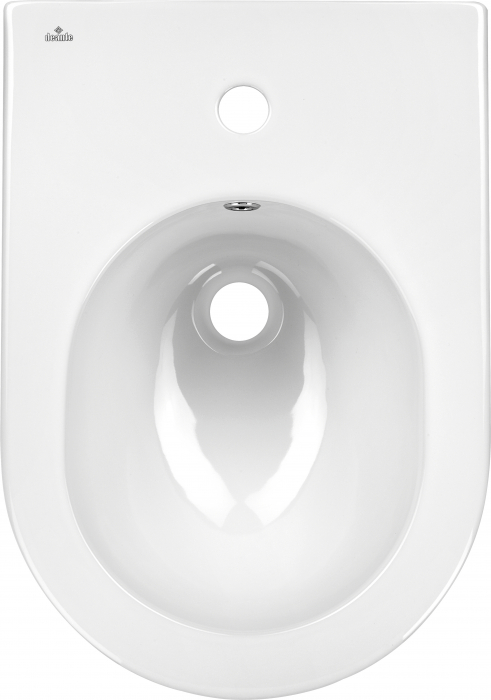 Vas bideu suspendat  din ceramica alba, Deante Peonia [3]