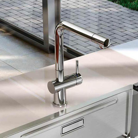 Seturi bucatarie - Chiuveta bucatarie inox CookingAid LUX STEP 74 + baterie CookingAid Line MN 805